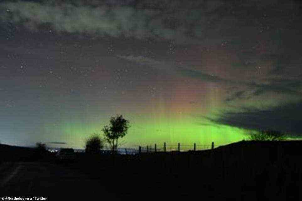 The Lake District enjoyed a bright and varied show, shown here in Eden Valley, Cumbria. Combined, they create a mash of strong magnetic fields and plasma that then act to generate geomagnetic storms as they hit the atmosphere