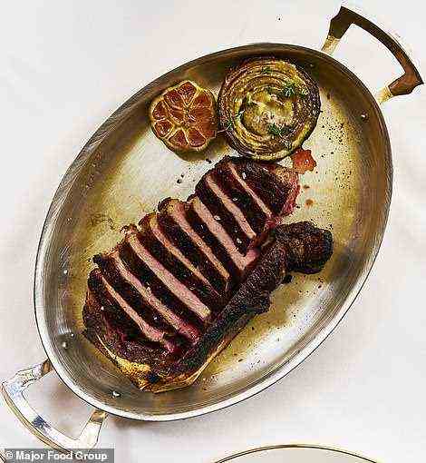 Pictured is The Grill's strip steak, which Ashley says 'is a standout'