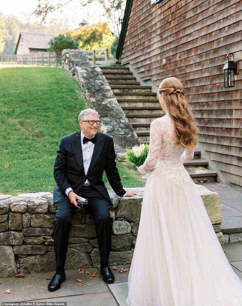 She also posted a snap of a sweet moment with her dad, Bill Gates, in honor of his birthday