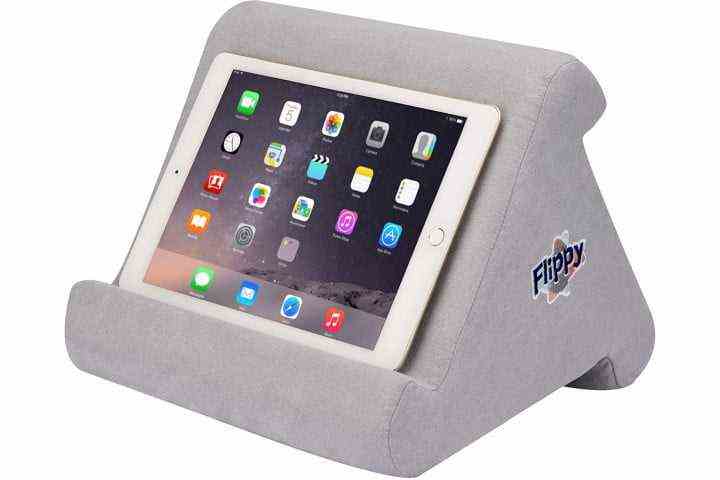 Flippy Pillow Stand for iPad in Grey.