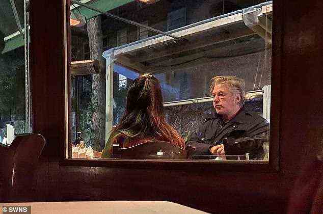 Alec Baldwin was spotted dining in New York with wife Hilaria on Sunday evening - weeks after the couple escaped to Vermont with their six children