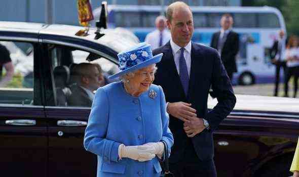 Die Königin und Prinz William