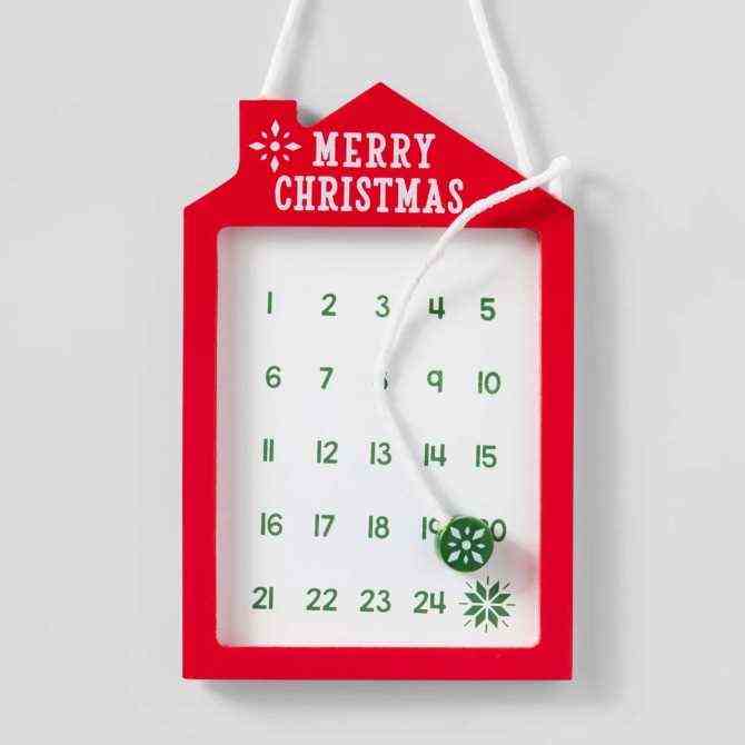 Countdown Haus Kalender Ornament 