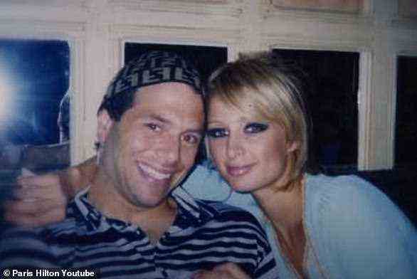 Notorious: Paris is seen with Rick Salomon circa 2001 who she made the infamous sex tape with