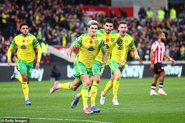 Norwich ist mit nur fünf Punkten in dieser Saison der letzte in der Premier League-Tabelle