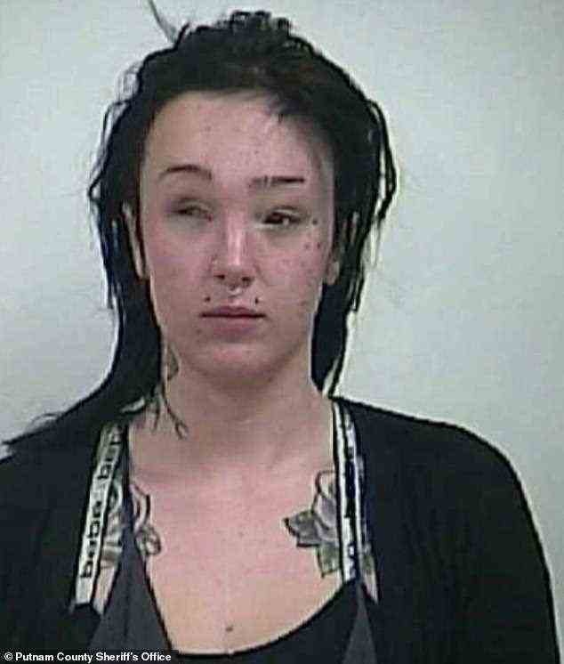 In April of this year, she and her boyfriend Bobby Jolly were arrested following a hit-and-run incident in Tennessee. She is pictured in an April 23 mugshot