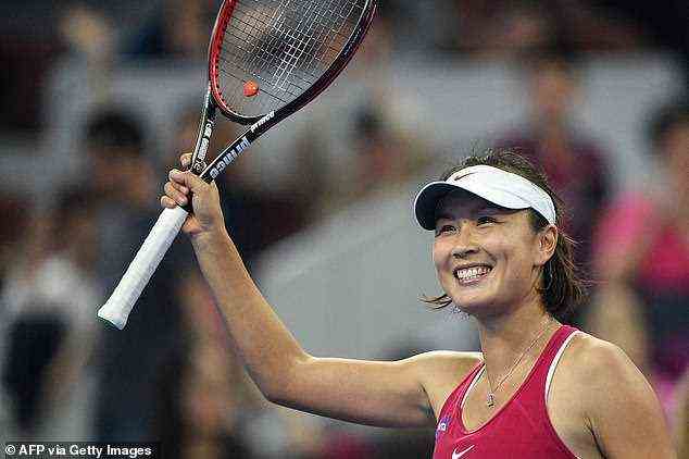 Peng, 35, ist ein berühmter chinesischer Tennisspieler und ehemaliger Gewinner des Wimbledon-Doppeltitels