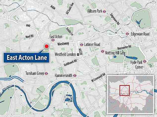 Der Lieferwagen wurde in der East Acton Lane in Ealing gestohlen, als der Hundeführer einen anderen Hund abholte