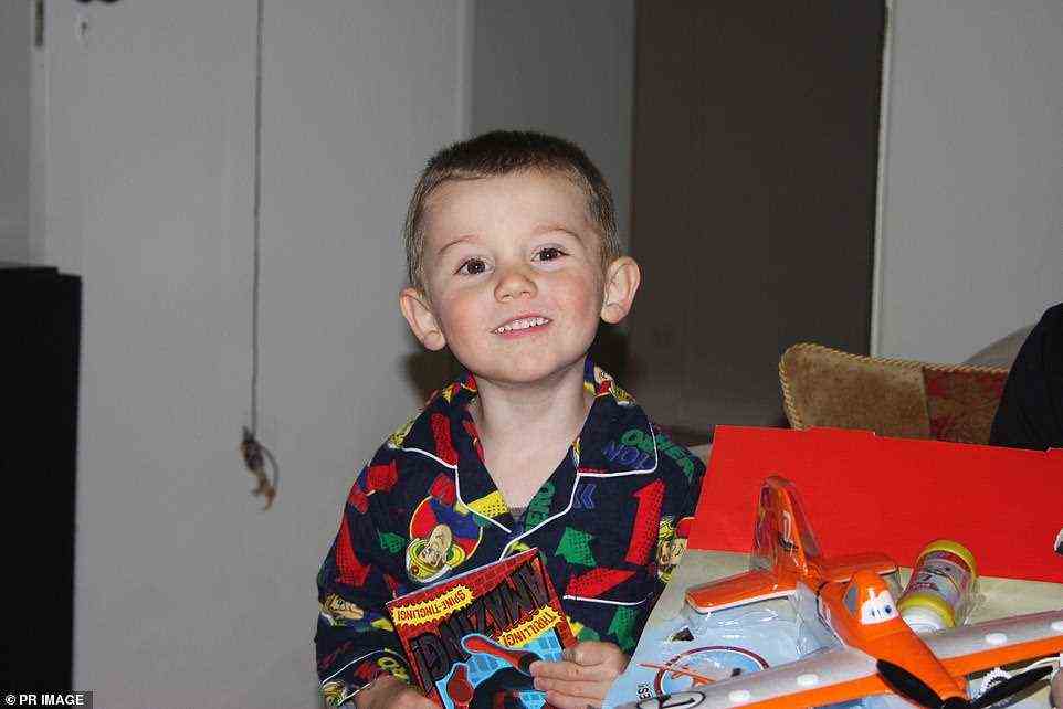 Hundreds of police officers are preparing to search three new locations in the town of Kendall where William Tyrrell (pictured) went missing in September of 2014 - with his foster parents deemed 'persons of interest' by detectives