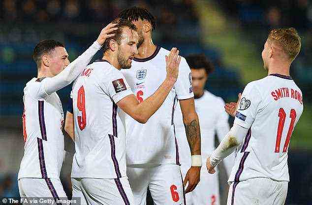 Kane erzielte in der ersten Halbzeit vier Tore, als England einen nachdrücklichen 10:0-Sieg gegen San Marino einfuhr