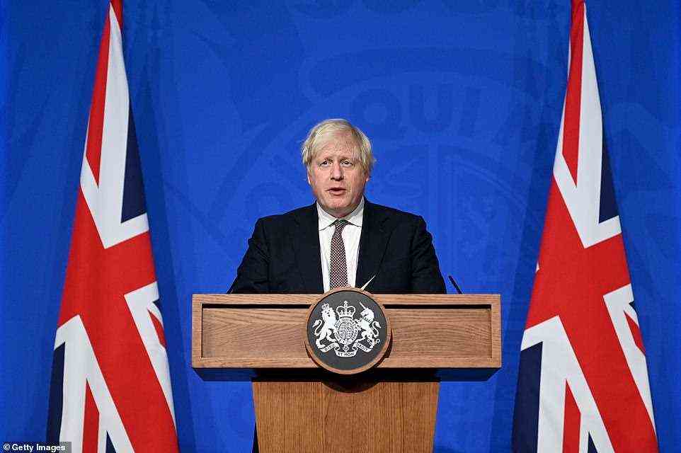 Boris Johnson today admitted that a Christmas lockdown was not completely off the cards. He warned 'storm clouds' of infection were gathering over Europe and forcing nations back into restrictions, which highlighted how the UK 'cannot afford to be complacent'