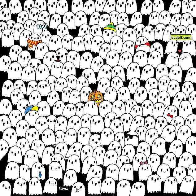 Eine neue knifflige Denkaufgabe (im Bild) fordert Rätsel heraus, einen entzückenden Panda zu finden, der zwischen gruseligen Geistern versteckt ist