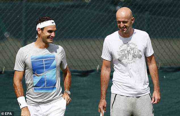 Ivan Ljubicic (rechts) besteht darauf, dass der 40-jährige Tennisstar Federer entschlossen ist, ein weiteres Comeback zu feiern