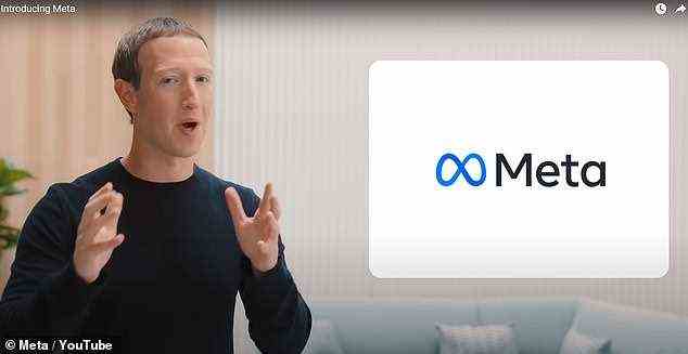 Facebook hat sich im Oktober als Teil der neuen Besessenheit von CEO Mark Zuckerberg (im Bild) mit dem Metaverse in Meta umbenannt
