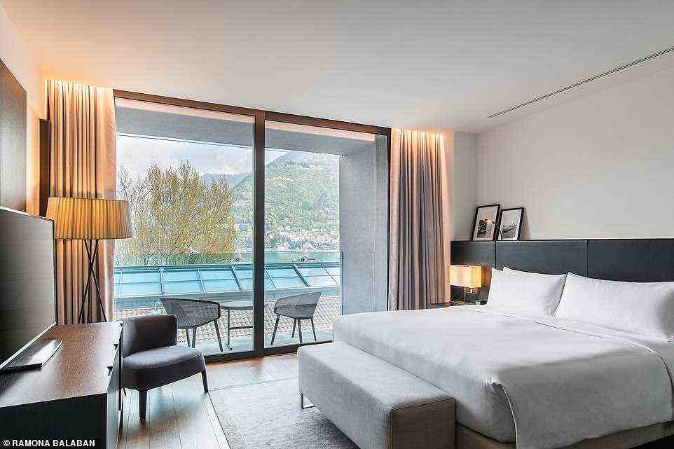 Wert: B&B-Zimmer kosten ab 180 € (150 £) pro Nacht im Hilton Lake Como