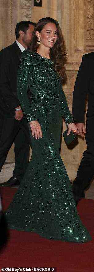 Kate Middleton seen leaving the Royal Variety Performance 2021 at the Royal Albert Hall in London