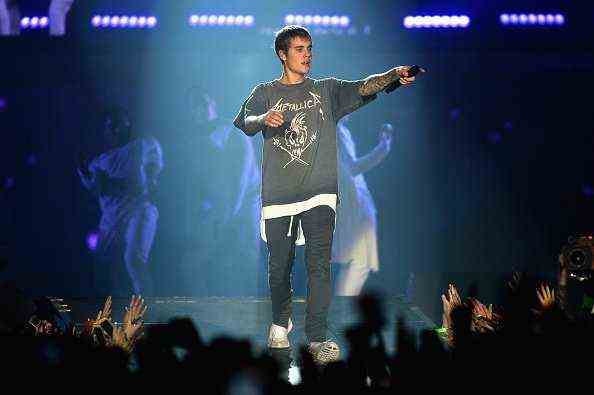 BOLOGNA, ITALIEN - 19. NOVEMBER: Justin Bieber führt das Konzert von his 