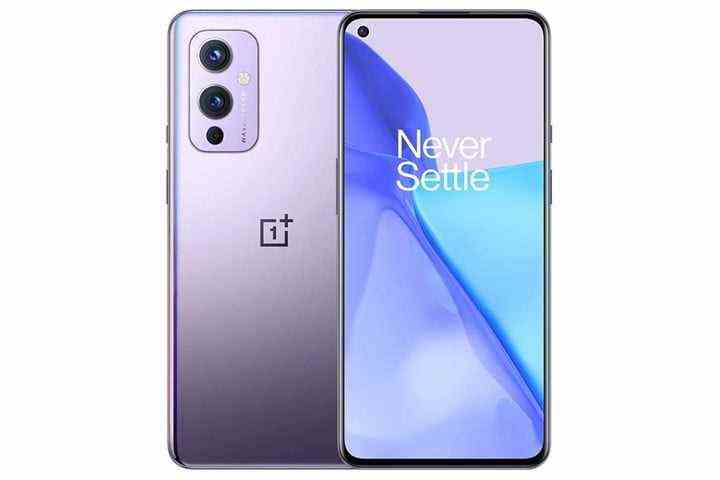 OnePlus 9 shown front and back.