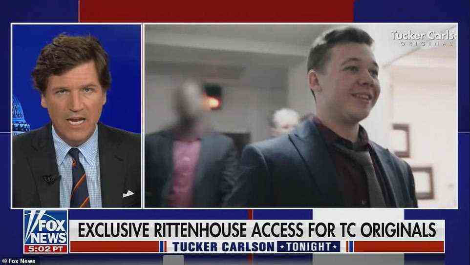Carlson's team was with Rittenhouse as he left the courthouse a free man, and spoke to him as he drove away from the courthouse for a Tucker Carlson Original documentary that will air in December on Fox Nation, the host said