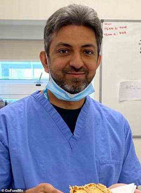 Dr Halim (pictured), 45, who had been working in Swindon, Wiltshire, passed away at a London hospital last weekend after a nine-week battle with the virus
