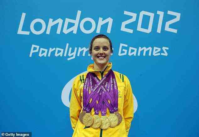 Ellie gewann bei den Paralympischen Spielen 2012 in London vier Goldmedaillen und zwei Bronzemedaillen