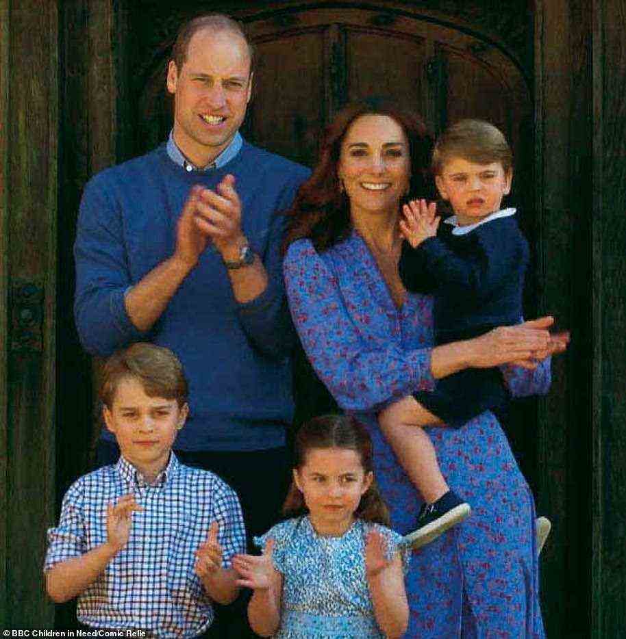 Der zukünftige König George, geboren 2013, ist das älteste der Kinder des Herzogs und der Herzogin von Cambridge (Bild vorne links)