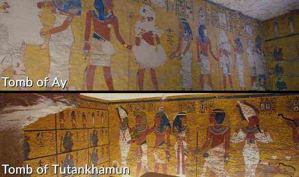 Ay: Die Gestaltung der Gräber von Tutanchamun und seinem Nachfolger Ay ist unheimlich 