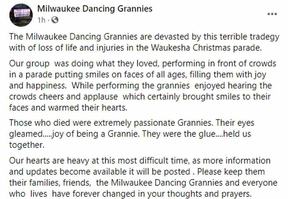The dancing grannies posted this on Facebook that some members of their group had died