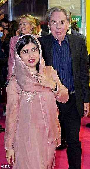 Im Bild: Malala und Andrew Lloyd Webber