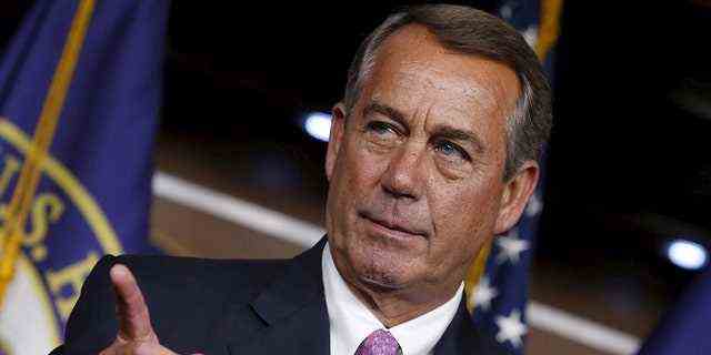 Der Republikaner John Boehner aus Ohio zog sich 2015 als Sprecher des Repräsentantenhauses vom Capitol Hill zurück. (Reuters)