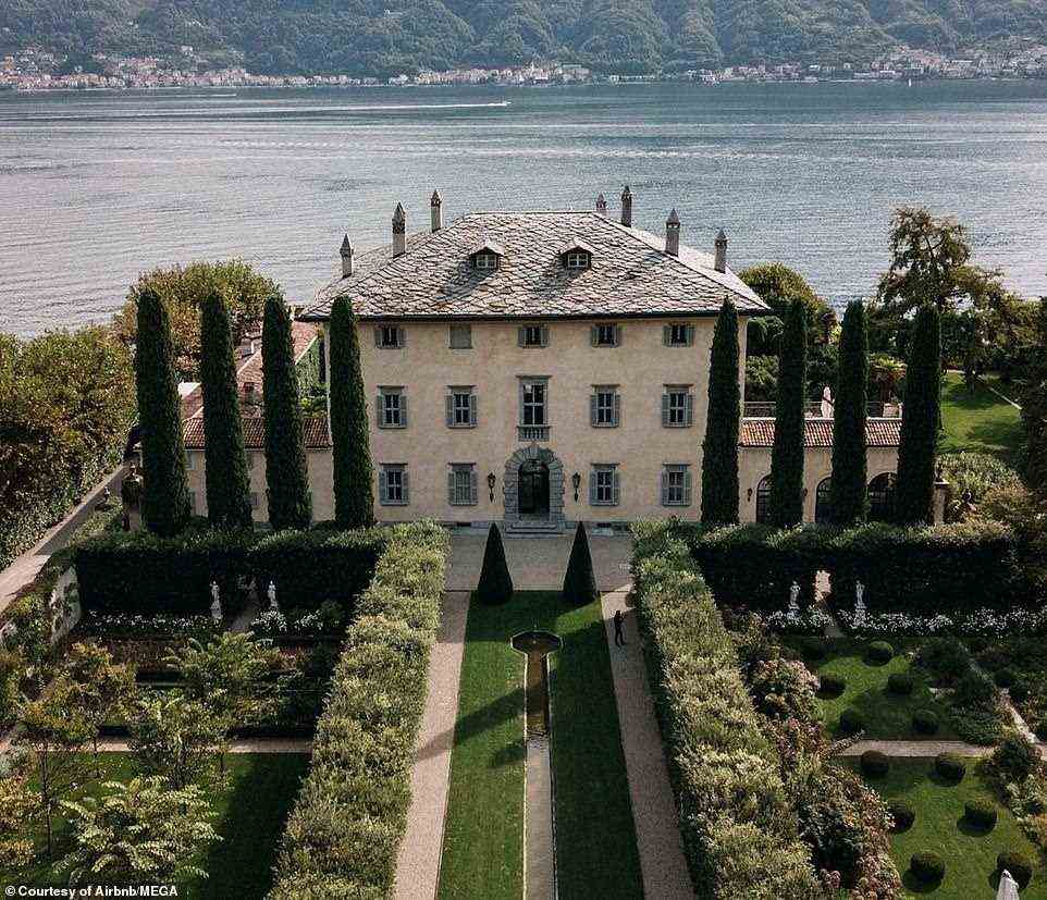 Villa Balbiano ist der Standort des Hauses des Patriarchen der Gucci-Familie Aldo Gucci im Film