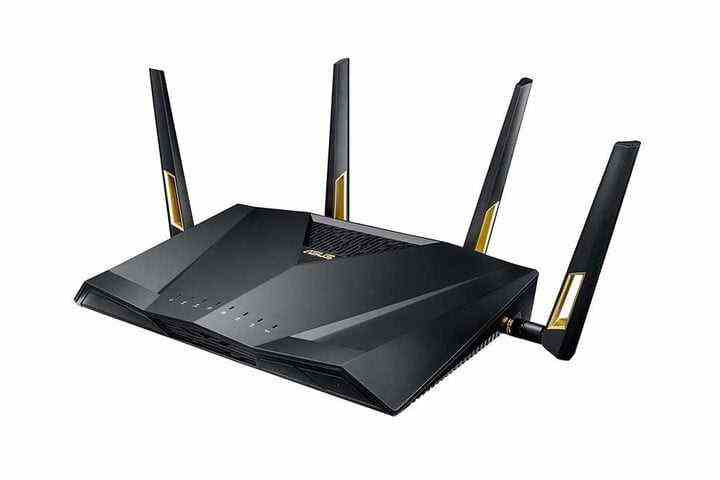 Asus's gaming forward design comes with antennas for better coverage. 