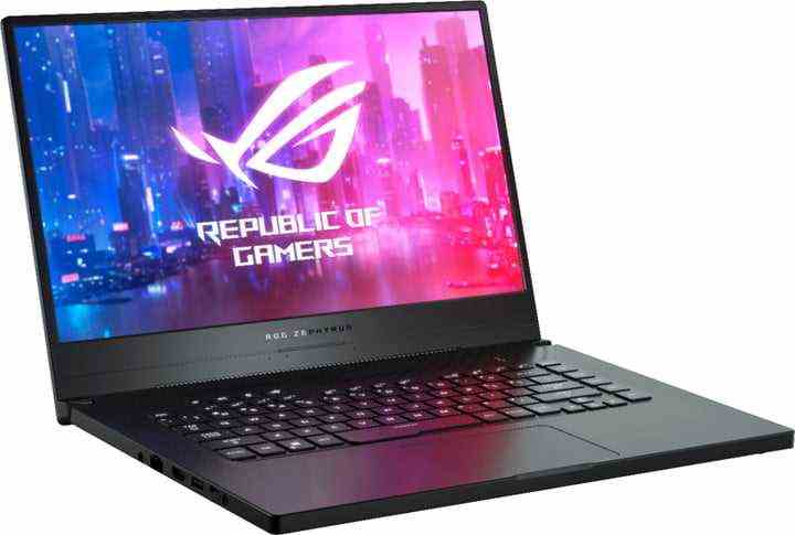 Asus ROG Zephyrus gaming laptop on a white background.