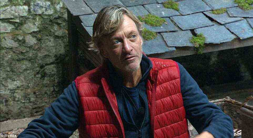 Got out of there: In a major blow to the show as one of their top signings, Richard Madeley, who was paid an estimated £200,000 to star in this year's competition, was taken ill on Thursday hours after participating in a gruelling trial and complaining about the castle's freezing temperatures