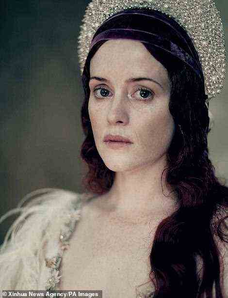 Regal: The Crown star Claire Foy posed in period costume for the snap