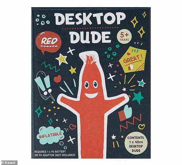 Der batteriebetriebene 'Desktop Dude' ist ein sofortiger Stimmungsbooster und bringt in einem hinreißenden Rotton festliches Flair ins Büro