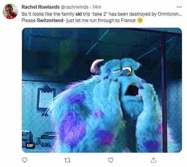 Twitter-Nutzer reagierten mit einer Mischung aus Schock, Verwirrung und Wut auf die Nachricht – mit einem gebrochenen Herzen, dass ihr zweiter Versuch eines Familienausflugs „von Omicron zerstört“ wurde.