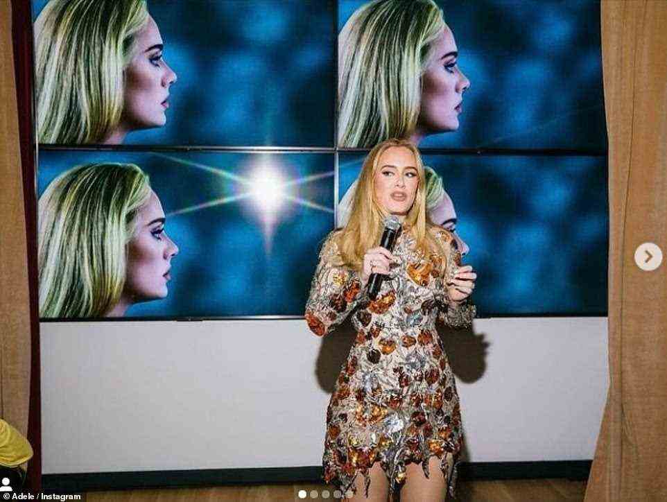 Episch: Adele hat bei ihrem unglaublichen One Night Only CBS-Special auf Instagram am Dienstag aufrichtige Einblicke in die Action hinter den Kulissen gegeben