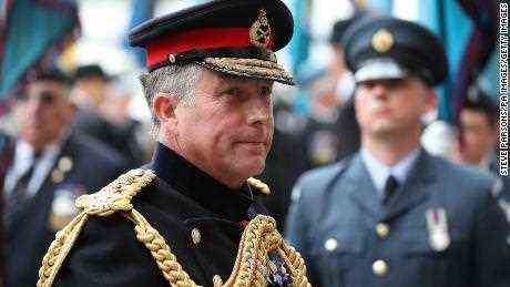 General Nick Carter kommt zu einem Gottesdienst in der Westminster Abbey, London, anlässlich des hundertjährigen Bestehens der Royal Air Force.