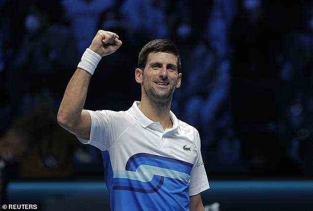 Die Nummer 1 der Welt, Novak Djokovic, trifft beim ATP-Finale in Turin im Achtelfinale auf Alexander Zverev
