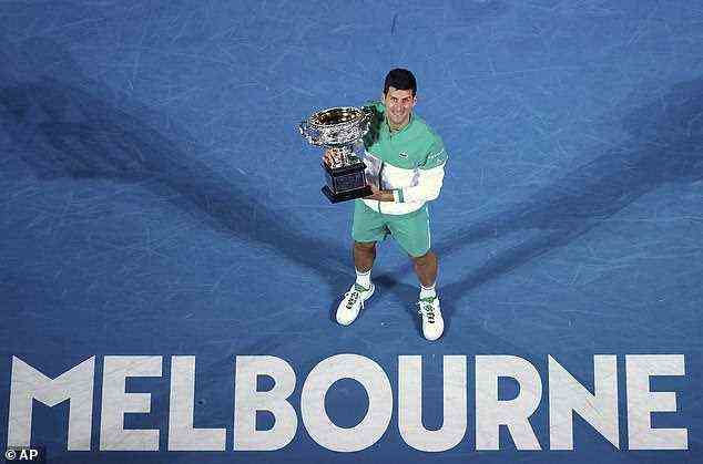 Der Tennis-Grand Slam der Australian Open, den Novak Djokovic letztes Jahr gewonnen hat, kann volle Zuschauerzahlen haben