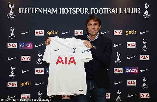 Antonio Conte wurde als neuer Manager von Tottenham mit einem Vertrag bis 2023 bestätigt