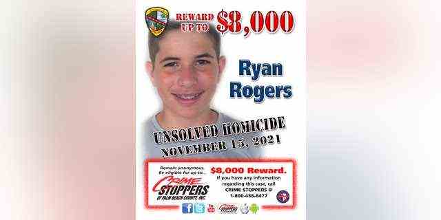 Der Tod von Ryan Rogers am 15. November wurde entschieden "eine bewusste Handlung." Aber die Polizei hat keine Verdächtigen.