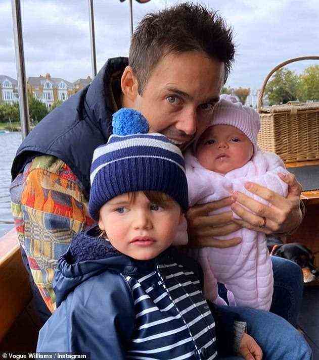 Freude: Vogue und Ehemann Spencer Matthews, die im Juni 2018 verheiratet waren, sind bereits Eltern des dreijährigen Sohnes Theodore und einer einjährigen Tochter namens Gigi