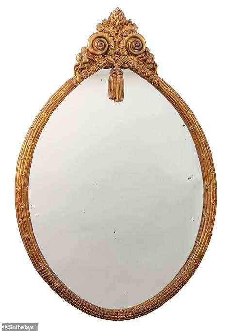 An Armand-Albert Rateau Mirror from 1921 sold for ¿50,400 ($56,743)