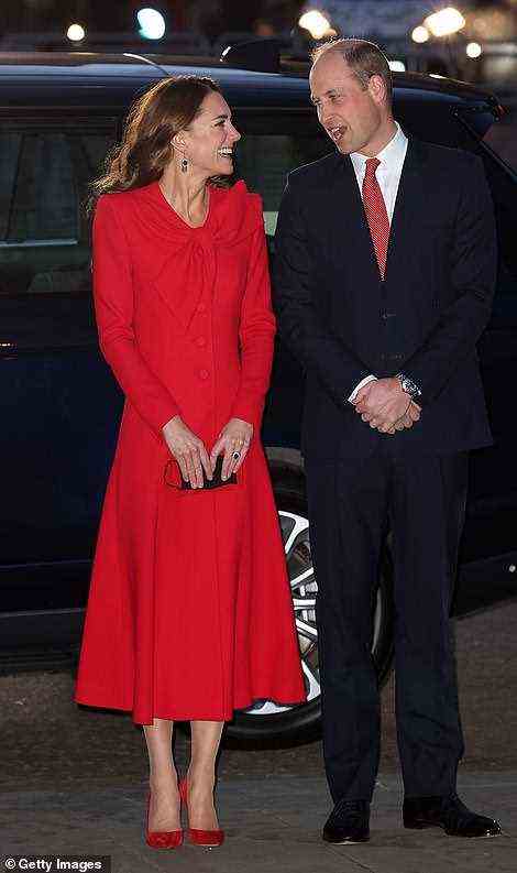 Prinz William und Kate Middleton beim Weihnachtsgottesdienst