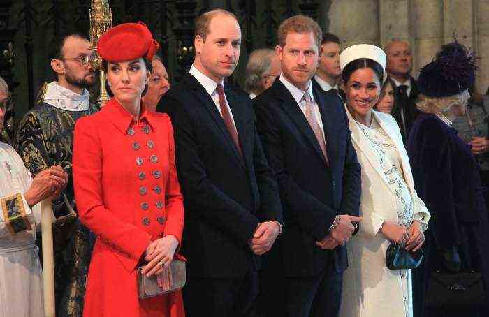 Beziehung zwischen Prinz William und Herzogin Kate mit Prinz Harry und Meghan Markle