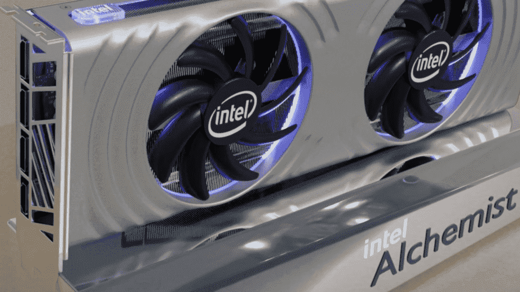 Durchgesickerte Renderings der Intel ARC A780-Grafikkarte.  (Bildnachweis: Moores Gesetz ist tot)