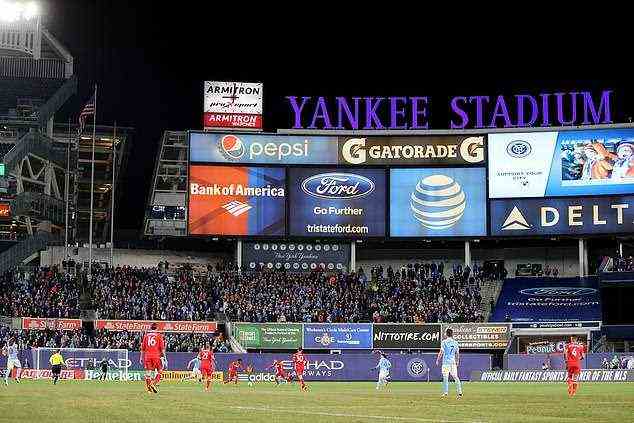 New York City FC play their home matches at Yankee Stadium, the home of the baseball side