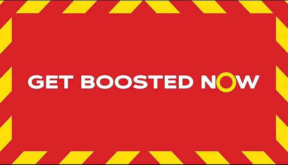 It means that everyone eligible aged 18 and over will have the chance to get their booster before the New Year, with Mr Johnson urging people to 'get boosted now'